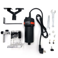 Mini Défonceuse à Main en Plastique 800W 110V/220V Monovitesse pour le Travail du Bois (sans fraise)