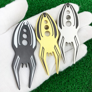 <b>Golf</b> Divot Tool Zinc Alloy Multifunctional Pitchfork Green Fork Accessory For <b>Golf</b> Course Repair - Product Image 1