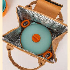 Baoren Premium Insulated Sublimation Tyvek Paper Zipper Closure Unisex Food Picnic Lunch Bag for Children School Use - Product Image 5