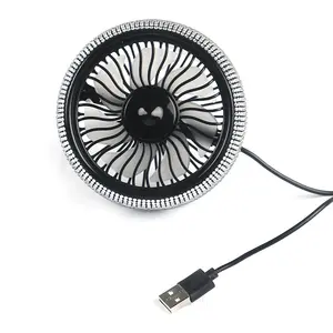Beautiful Diamond Cooling Fan Car Air Conditioning Outlet Creative Car Multi-functional Fan USB Interface Small Electric Fan
