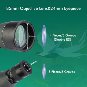 Longue-vue monoculaire professionnelle APO à grossissement variable 20X~40X~60X avec trépied pour l'observation des oiseaux SA401 SA401 - Product Image 6