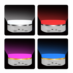 Plataforma Giratoria Eléctrica LED RGB de 16 cm con Base Giratoria de 360 Grados <span class=keywords><strong>para</strong></span> Publicidad y Fotografía, Capacidad de Carga de 5 kg - Product Image 5