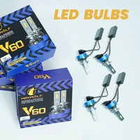 Bombillas LED de Alta Potencia para Faros Delanteros de Automóvil, 12V, 240W, 240000Lm, 4575 LED, 6000K, H1, H4, H7, H11, H13, 9005, 9006, 9007, con Ventilador Turbo y Luz Antiniebla