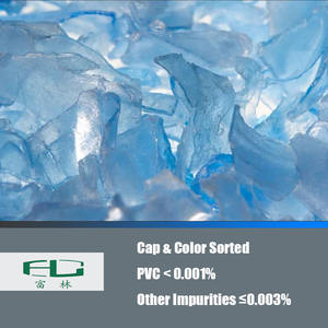 Flocons de PET recyclé lavés à chaud, écologiques, 100 % bleus, issus de bouteilles en plastique, matière plastique recyclée avec <span class=keywords><strong>prix</strong></span> <span class=keywords><strong>d</strong></span>'usine - Product Image 1