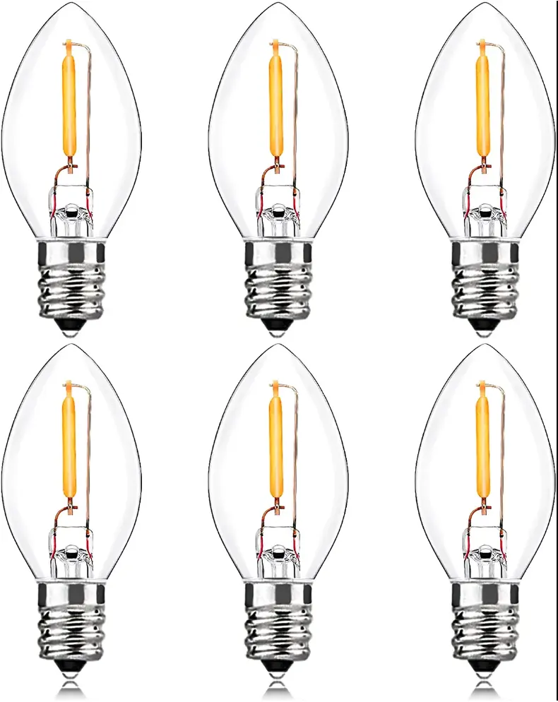 Mini Size Verlichting C7 Led Lamp 1W 2W Warm Wit Voor Kristal Licht Gebruik