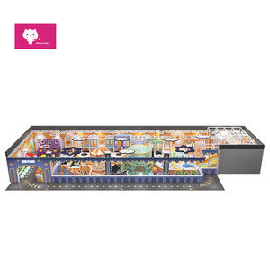 Grand labyrinthe Advanced <span class=keywords><strong>Ninja</strong></span> Challenge Grand Trampoline combinaison multi-éléments aire de jeux intérieure personnalisée pour enfant - Product Image 5