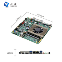 Placa Base Industrial Integrada YENTEK Mini ITX Intel I5-1235U 2 RJ45 LAN 6 RS232 COM DDR4 SATA Pantalla Integrada DP/LVDS/EDP