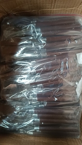 Peralatan Dapur Baru 7pcs Set Spatula Kue Krim Mentega Stainless Steel Dengan Gagang Kayu Tahan Lama Alat Memanggang Pisau - Product Image 5