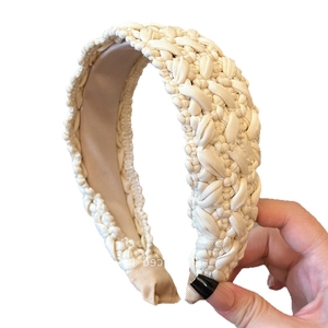 Diadema tejida Miss YAOYU <span class=keywords><strong>Fula</strong></span> ~ Estilo francés, para realzar el volumen del cráneo, color liso, suave y sencilla, para el cabello, ideal para viajes - Product Image 5