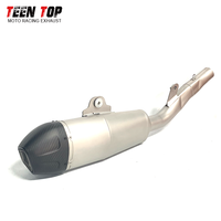 Silenziatore di Scarico Modificato per Moto Fuoristrada Kawasaki KX 250 e KXF 250, in Acciaio Inox