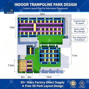 Parque de Trampolines Comercial Interior con Diseño Personalizado, Certificado CE, Equipo Completo para Parque de Trampolines, Solución Integral - Product Image 3