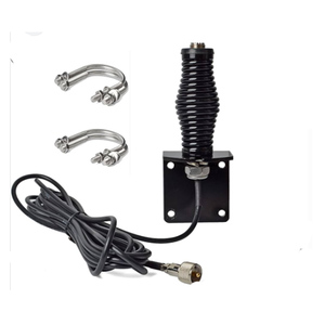 Antenne à ressort en acier inoxydable de qualité industrielle, robuste, pour <span class=keywords><strong>radio</strong></span> <span class=keywords><strong>CB</strong></span>, Fire Stick, pour support mobile/voiture, noir - Product Image 2