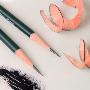 Set di 12 Matite per Artisti Giorgione, Matite per Schizzi e <span class=keywords><strong>Disegno</strong></span> in Scatola di Latta Verde, Grafite e Carboncino per Studenti e Artisti - Product Image 3