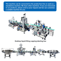 Machine de capsulage remplissante de liquide de bureau automatique petite ligne de production complète d'emballage d'eau de bouteille