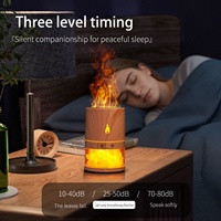 Nouveautés : Humidificateur ultrasonique de bureau avec lampe à flammes artificielles, aromathérapie, pour la maison, la chambre et le bureau