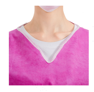 Medici monouso scrub tute protezione uniforme scrub suit set nuovo Design all'ingrosso monouso Non tessuto blu OEM - Product Image 4