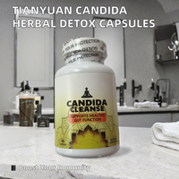 Capsules Nettoyantes Candida aux Herbes Naturelles Détoxification du Côlon Immunité Intestinale Supplément Herbal Adulte 60 Comprimés Croissance Capillaire