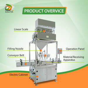 <span class=keywords><strong>Machine</strong></span> de remplissage de bouteilles multifonctionnelle pour emballage de granulés de noix de cajou noisette amande pour bonbons en pot - Product Image 3