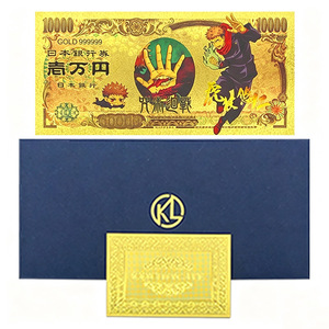 Tarjeta de Billete de 10000 Yenes con Lámina Dorada de Anime Japonés, 5 Diseños, Regalo Coleccionable de <span class=keywords><strong>Manga</strong></span> - Product Image 3