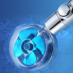 Ventilador <span class=keywords><strong>de</strong></span> Mano para Baño, Estilo Moderno, Cromado, ABS, Giratorio 360 Grados, Extraíble, con Ahorro <span class=keywords><strong>de</strong></span> Agua <span class=keywords><strong>de</strong></span> Alta Presión - Product Image 2