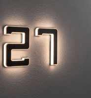 Lettres en relief personnalisées, logo en métal rétroéclairé par LED, enseigne commerciale illuminée personnalisée pour la réception d'un magasin de bijoux fins
