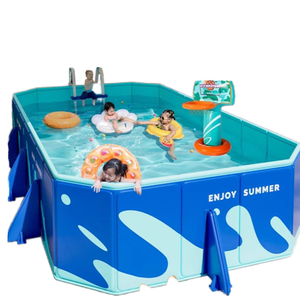 高品质耐用PVC折叠池夏季水上游戏非充气家庭大小游泳池儿童户外娱乐 - Product Image 2
