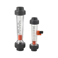 Débitmètre à flotteur en plastique de Rotamètre de type installation en ligne de LZS25-160-1600L/H pour le panneau de débitmètre d'eau/liquide/eau