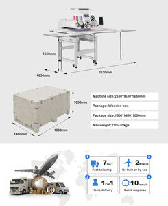 Mesin Bordir Payet JCM-1201 600*1500mm Mesin Bordir Profesional Mesin Bordir Monogram - Product Image 4