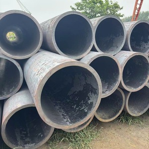 Tuyau d'acier sans soudure rond galvanisé, apprêté et sablé, avec revêtement anticorrosion - Product Image 2