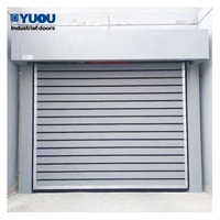 Puerta enrollable de velocidad rápida, ahorro de espacio, alta precisión