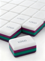 Jeu de Mahjong Américain en Acrylique Trois Couches Violet Foncé pour 4 Joueurs, Motif Floral Singe et Paon Mignon, Divertissement Asiatique du Sud-Est