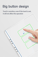 Interrupteur intelligent Lanbon L8X WiFi avec panneau tactile en verre, mode scène, compatible avec l'application Smart Life et les assistants vocaux Google Home Alexa