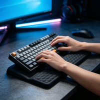 Support de poignet ergonomique transfrontalier en mousse à mémoire de forme pour clavier et souris, en stock, vente en gros
