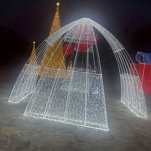 Grande arche <span class=keywords><strong>de</strong></span> Noël pour l'extérieur, motif <span class=keywords><strong>de</strong></span> fête, éclairage <span class=keywords><strong>de</strong></span> fête, <span class=keywords><strong>d</strong></span>écoration <span class=keywords><strong>d</strong></span>'arche <span class=keywords><strong>de</strong></span> rue extérieure, <span class=keywords><strong>d</strong></span>écoration 3D, motif <span class=keywords><strong>d</strong></span>'arche lumineuse, entrée - Product Image 3