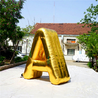Lettres gonflables géantes dorées, ballons alphabet dorés métalliques pour fêtes et événements