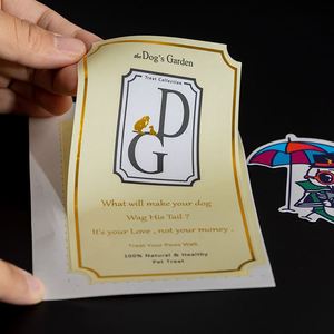 Autocollants en feuille d'or avec logo de marque personnalisé par le fabricant, impression de fabrication, étiquettes autocollantes pour emballage - Product Image 5