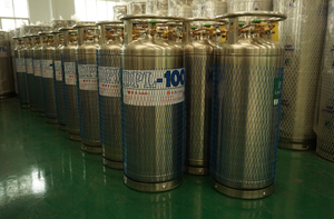 Kleine 100L kryogene Dewar Tank Gasflasche mit 1,33 MPa für flüssigen Sauerstoff Stickstoff Argon - Product Image 4