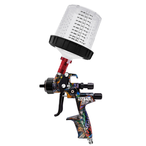 <span class=keywords><strong>Pistolet</strong></span> à peinture <span class=keywords><strong>pneumatique</strong></span> Sutu 5800 avec buse en acier inoxydable de 1,3/1,7 mm et pot sans rinçage pour la peinture automobile et de meubles - Product Image 5