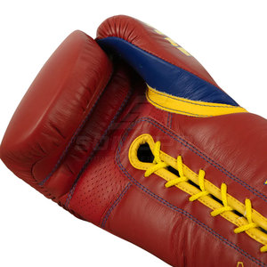 Offre Spéciale de gants de boxe à lacets en cuir 8oz sur mesure motif imprimé des fabricants pakistanais pour les arts martiaux - Product Image 6
