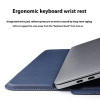 Funda de cuero PU para ordenador, soporte aumentado para Macbook, portátil de 14 pulgadas, Dell de 13,3 pulgadas, para Lenovo, fundas para portátiles