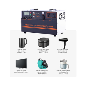 Générateur solaire photovoltaïque domestique Aiya 1500 watts 1700 Wh, hors réseau, station <span class=keywords><strong>d</strong></span>'énergie portable de secours, petite <span class=keywords><strong>centrale</strong></span> électrique. - Product Image 3