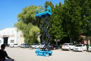 Piattaforme di Sollevamento a Forbice Semoventi Elettriche Idrauliche da 6m 8m 10m 12m 14m, Piattaforma di Lavoro Aereo - Product Image 5