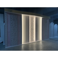BJ250080-20 Luckygoods Lumière LED blanche en PVC, toile de fond de scène de mariage de luxe, arche de fond en PVC LED simple, décorations de mariage