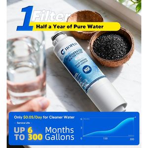 Filtre à eau pour réfrigérateur CP007 compatible avec DA29-00020B HAF-CIN EXP certifié NSF au charbon actif - Product Image 6