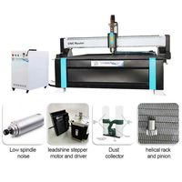 1.D Zware 3d Spuitverf Cnc Router Graveermachine Automatische Hout Cnc Router Met Servomotor & Mach3 Besturingssysteem