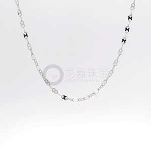 Collar Ajustable de Platino Pt950 Blanco Pulido con Incrustaciones de Estrellas, Brillante y Delicado, para Uso Diario en Mujeres - Product Image 5