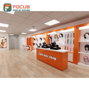 Premium Hair Extension Display Cabinet Glass Door Lockable Drawer Multi Tier Shelf Shop Display Cabinet - Product Image 4