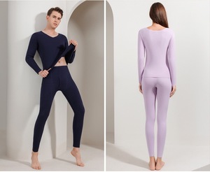 <strong>Men</strong> Women's Double-Sided Matte Seamless <strong>Thermal</strong> Knitted Underwear Autumn Winter Proof Pants Set Comfortable <strong>Thermal</strong> Clothes - Product Image 6