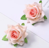 Bros Modern Mawar Buatan dari Kain Beludru Wanita KEMIN Buatan Tangan Berkualitas Tinggi Aksesori Dada Elegan untuk Ulang Tahun Pernikahan Hari Valentine.