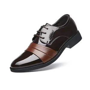 Zapatos Oxford Formales de Negocios para Hombre de Alta Calidad, con Punta Cerrada, de Cuero, Transpirables, con Cordones, Hechos a Mano, Casuales, Siempre a la Moda - Product Image 3